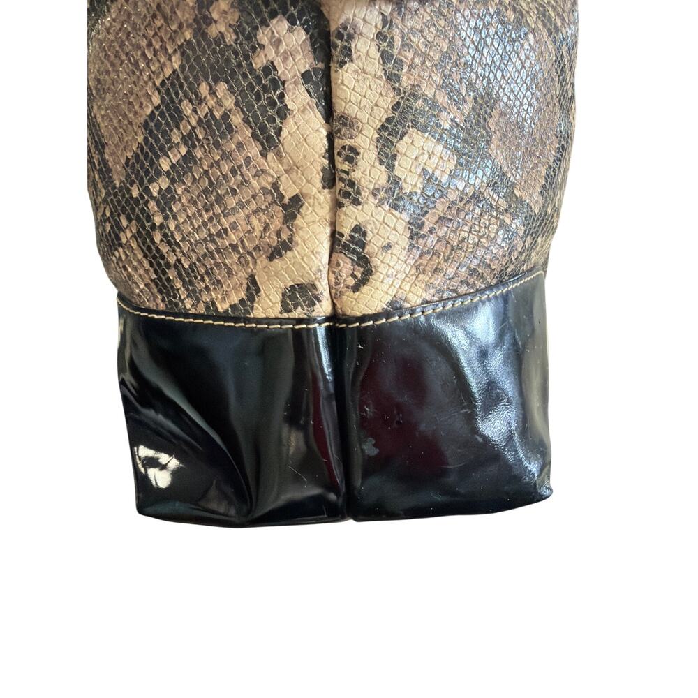 Dooney & Bourke Python Snakeskin Hobo Shoulder Pu… - image 4